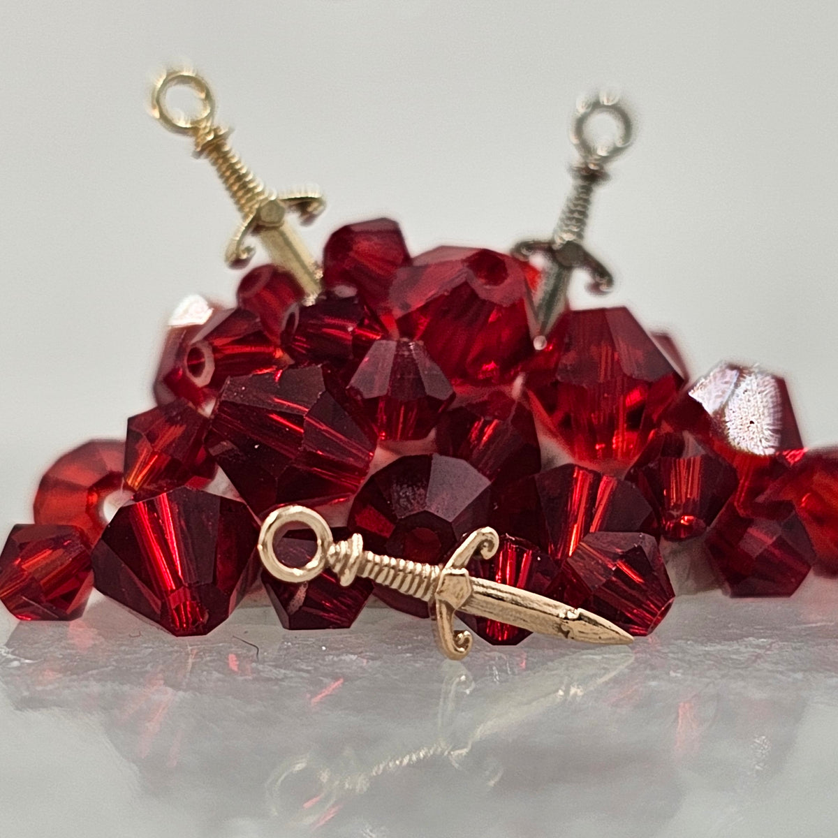 14k Gold Dagger Charm